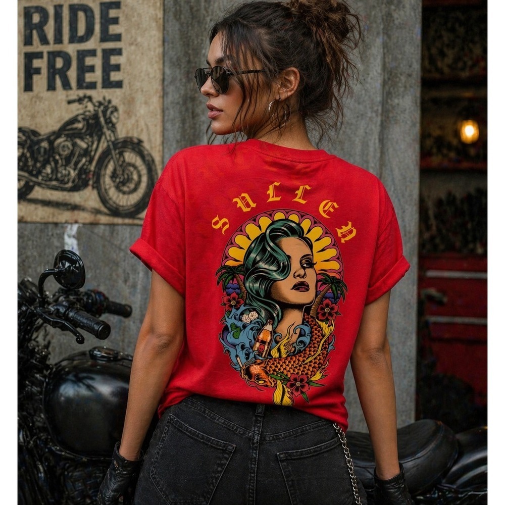 Sullen Angels Clothing Womens Small Vice Beach Shirt Made in US NWT New L300